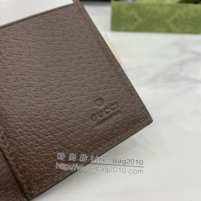 Gucci專櫃古馳最新款飾GG細節長款卡片夾卡包 jh2302型號：768249